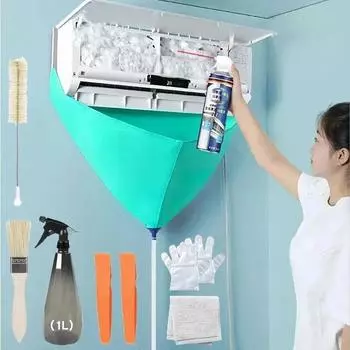 Полный набор средств для чистки кондиционера с водопроводными трубками, не требующий разборки в качестве инструмента для чистки. A