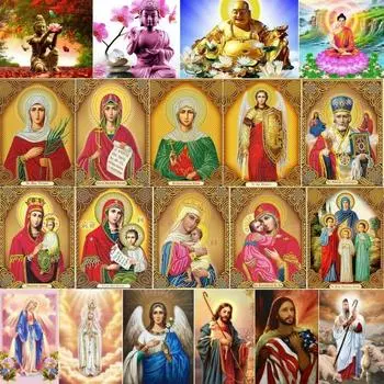 Полный набор сверл для алмазной живописи, YEESAM ART Религия Lslam Буддизм 5D DIY Diamond Art