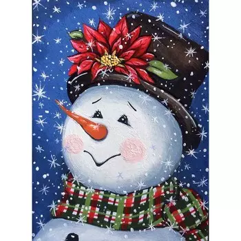 Полный набор сверл для алмазной живописи, YEESAM ART Ice World, Рождественский снеговик, 5D DIY Diamond Art