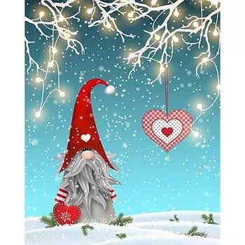 Полный набор сверл для алмазной живописи, YEESAM ART Ice World, Рождественский снеговик, 5D DIY Diamond Art