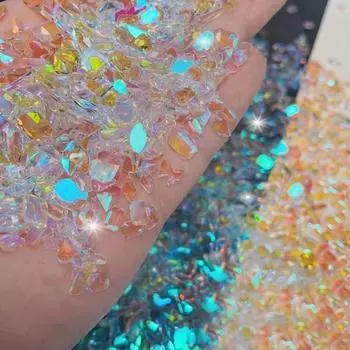 Полный набор ювелирных деталей Alida Glass Ice Nail Beam, 100 шт., 1 комплект