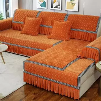 Полный пакет диванных подушек Four Seasons: чехол для дивана, полотенце, чехол на сиденье, тканевая подушка, полный комплект Light Luxury Noble Consort 70*70