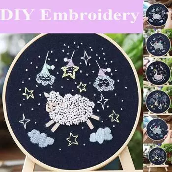 Полный спектр вышивки крестиком на ткани для вышивки с цветочным комплектом