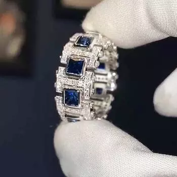 Полный женских колец, Французские кольца класса люкс, Геометрический дизайн 6