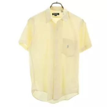 Polo by Ralph Lauren 80s Vintage Green Tag Boys Short sleeve Open collar shirt Kid s Used