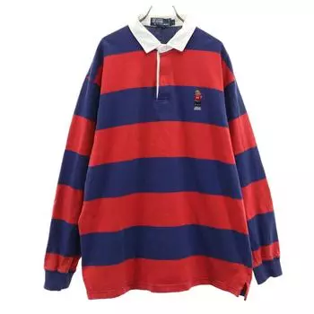 Polo by Ralph Lauren Border Pattern Long sleeve Polo shirt Men s Used