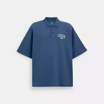 Поло Coach Relaxed темно-синее XLarge