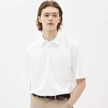 Поло GU by Uniqlo Dry Punch с рукавом 5 минут SW+E