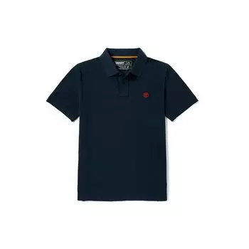 Поло мужское Timberland Casual Sport с коротким рукавом и одинарным бисером, цвет темно-сапфирово-синий, A24H2-433 S