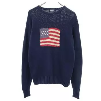 Поло от Ralph Lauren Звезды и полосы Старые Звезды и полосы Свитер с длинным рукавом Детский Б/у