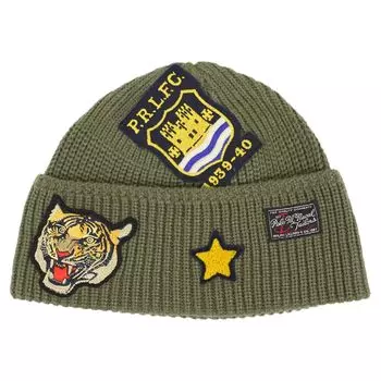 (Поло Ральф Лорен) Мужская и женская акриловая вязаная шапка с нашивкой 01080134-352 [Продукт]