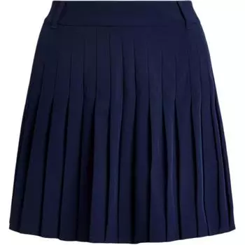 Поло Ральф Лорен Однотонные Плиссированные Прямые А-силуэта Повседневные Шорты Женские шорты Темно-синий WMXGSKTNDR20004-410 XL