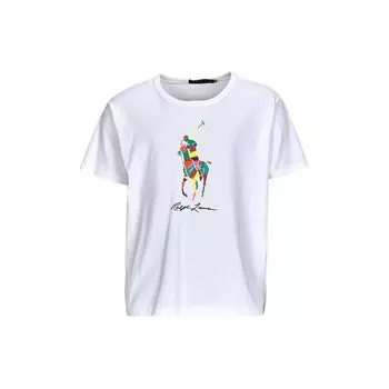 Polo Ralph Lauren Animal Pattern Crew Neck Short Sleeve T-Shirt Men T Shirts White 710926611-001 S