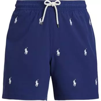 Polo Ralph Lauren Classic Traveler Вышитые плавки Мужская одежда для плавания Синий 710967457-001 XL