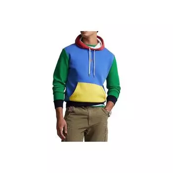 Polo Ralph Lauren Color Block Hooded Casual Long Sleeve Sweatshirt Men Sweatshirt Multicolor 710900824-001 L