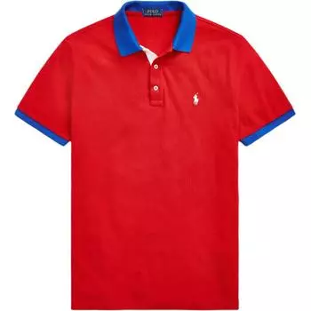 Polo Ralph Lauren Color Block Small Pony Вышитая приталенная рубашка поло с коротким рукавом Мужские топы MNPOKNI1N821134-600 S