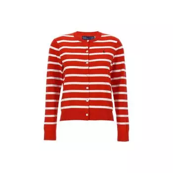 Polo Ralph Lauren Color Block Striped Logo Вышитый длинный рукав вязаный свитер женский свитер 211891885-003 XS