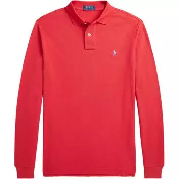 Polo Ralph Lauren Custom Slim Fit Хлопковое пике Поло с длинным рукавом Мужские топы Красный MNPOKNI16824140-600 M