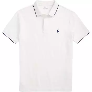 Polo Ralph Lauren Custom Slim Fit Поло с вышивкой в стиле колор-блок Мужские топы Белый MNPOKNI1N823406 XL
