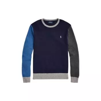 Polo Ralph Lauren цветной шерстяной свитер с круглым вырезом мужской свитер многоцветный 710883132-001 L