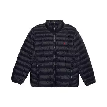 Polo Ralph Lauren Длинный рукав Молния Приталенная куртка средней длины Зимняя мужская куртка Темно-синяя 710810897-007 L