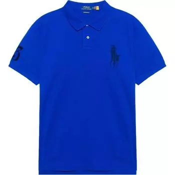 Polo Ralph Lauren Equestrian Knight Logo вышитый короткий рукав рубашка поло мужские топы синий 710697457-062 L