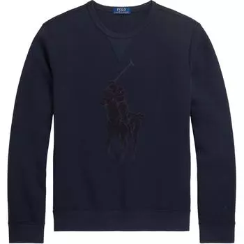 Polo Ralph Lauren Equestrian Knight вышитый круглый вырез толстовка мужская толстовка темно-синяя 710926499-001 S