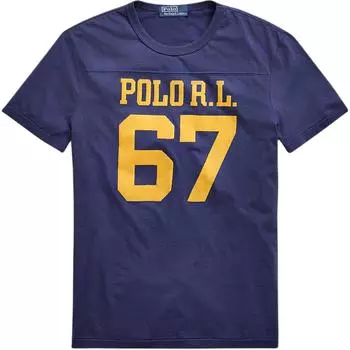 Polo Ralph Lauren Футболка мужская из хлопкового джерси приталенного кроя с коротким рукавом 710800732-001 S