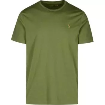Polo Ralph Lauren Футболка мужская с коротким рукавом и круглым вырезом, вышитым логотипом и цветными блоками, Зеленый 710671438-389 M