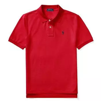 Polo Ralph Lauren Футболка поло с вышивкой пони и воротником, с коротким рукавом, детская, детские топы 323603252-009 M