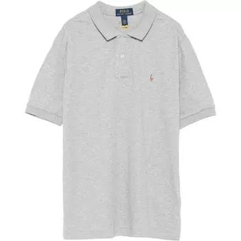 Polo Ralph Lauren Футболка поло Смешанный цвет Вертикальная полоска Пуговицы Короткий рукав Светло-серый Детские топы 323952431-004 L