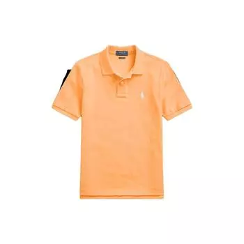 Polo Ralph Lauren Футболка поло Ss23 Хлопковая сетка Короткий рукав Светло-оранжевый Детские топы CWPOKNIYN820194-800 S