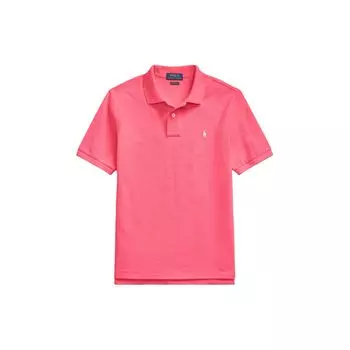 Polo Ralph Lauren Футболка поло Ss24 Однотонная Вышивка маленьким пони Прямая Повседневная Футболка Детские топы Страстно-розовый CWPOKNIYN820193-650 M