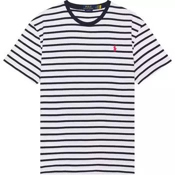 Polo Ralph Lauren Футболка с круглым вырезом в полоску Мужские топы Темно-синий 710934662-011 L