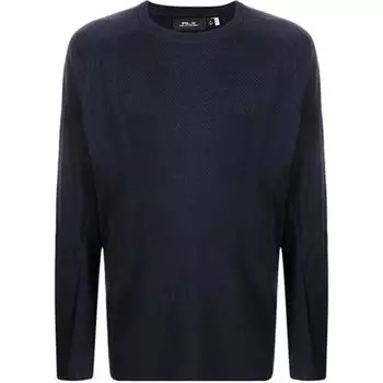 Polo Ralph Lauren FW21 свитер с круглым вырезом и длинными рукавами, шерстяной свитер для мужчин, темно-синий 784850744-001 S