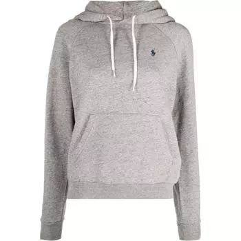 Polo Ralph Lauren FW21 Вышитый логотип Толстовка Женские толстовки Серый 211794394-003 XS