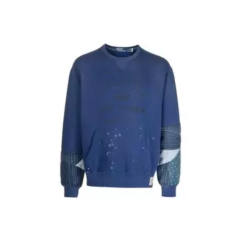 Polo Ralph Lauren FW22 Цветочный принт Круглый вырез с длинным рукавом Поло Мужские топы Синий 710870247-001 M