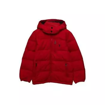 Polo Ralph Lauren FW22 Однотонная куртка с вышитым логотипом и капюшоном Детские куртки 323880419-003 L