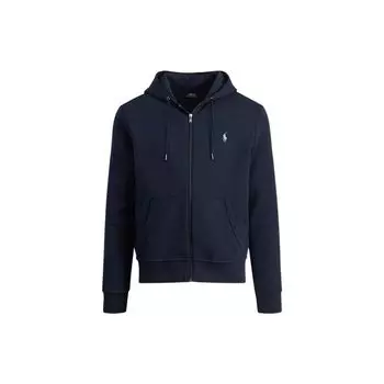 Polo Ralph Lauren FW22 однотонная мужская толстовка с капюшоном на молнии с длинным рукавом темно-синего цвета MNPOKNI16822541-410 L