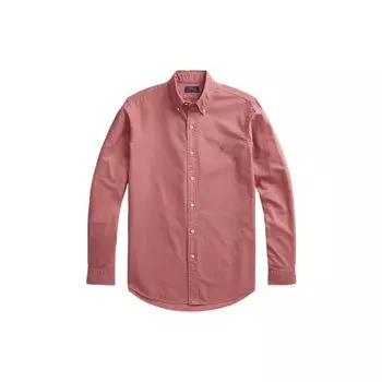 Polo Ralph Lauren FW22 Однотонная однобортная рубашка с длинным рукавом и вышитым логотипом Мужские рубашки MNPOWOV16822497-600 L