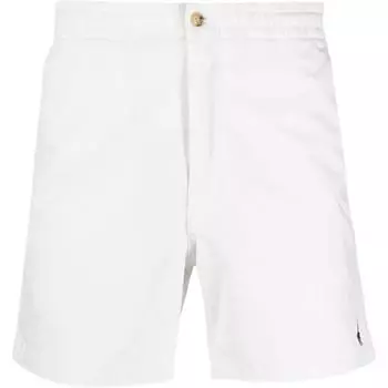 Polo Ralph Lauren FW22 Однотонные эластичные шорты с молнией на талии, прямые, повседневные, мужские шорты, белые 710644995-042 L