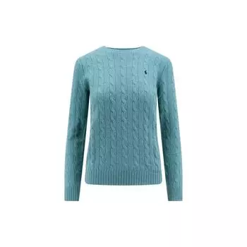 Polo Ralph Lauren FW22 Solid Logo Continuous Crew Neck Long Sleeves свитер женский свитер зеленый 211910421-012 S