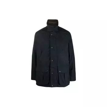 Polo Ralph Lauren FW22 Стеганая куртка с контрастным воротником Мужская куртка темно-синего цвета 710876156-001 XL