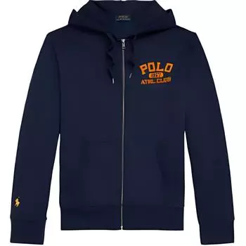 Polo Ralph Lauren FW22 Толстовка с капюшоном на молнии с буквенным принтом Мужские толстовки с капюшоном Темно-синие MNPOKNI16822185-410 XL