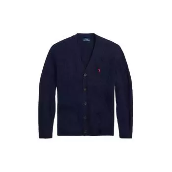 Polo Ralph Lauren FW22 вязаный кардиган свитер мужской свитер синий 16821245-400 XS
