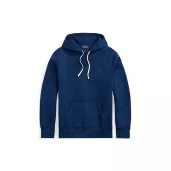 Polo Ralph Lauren FW22 вышитый логотип однотонный пуловер с капюшоном длинный рукав толстовка мужские толстовки синий MNPOKNI16822277 M
