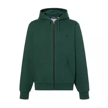 Polo Ralph Lauren FW23 Однотонное худи из флиса с вышивкой логотипа маленькой пони Мужские худи Темно-зеленый MNPOKNI16821122-300 L