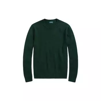 Polo Ralph Lauren FW23 Однотонный вязаный свитер с вышитым логотипом, мужской свитер зеленого цвета MNPOSWE16821639-300 XS