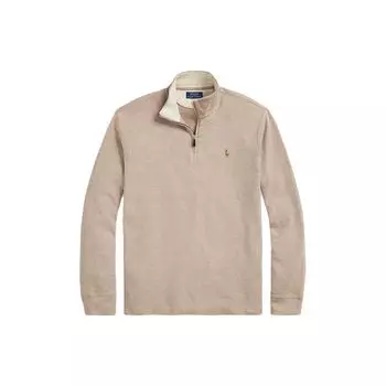 Polo Ralph Lauren FW23 Однотонный вышитый логотип Повседневный пуловер Толстовка Мужская толстовка Коричневый MNPOKNI16823251-200 S