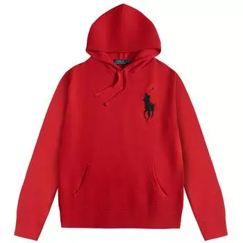 Polo Ralph Lauren FW23 Толстовка флисовая с капюшоном и вышивкой логотипа Big Pony, с длинным рукавом, мужская толстовка 710790622-010 S